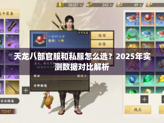 天龙八部官服和私服怎么选？2025年实测数据对比解析