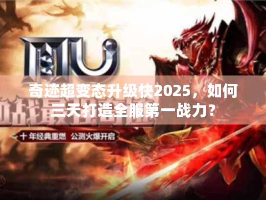 奇迹超变态升级快2025，如何三天打造全服第一战力？