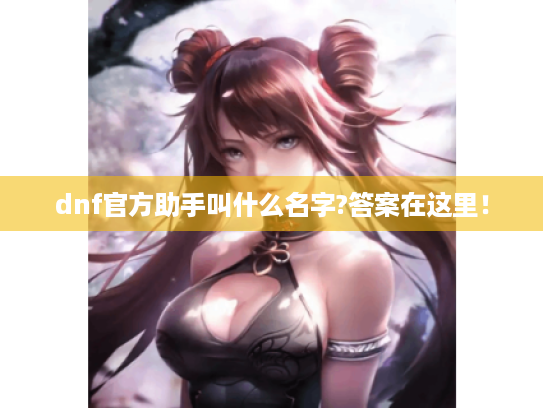 dnf官方助手叫什么名字?答案在这里! dnf官方助手叫什么名字?答案在这里!