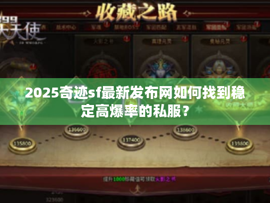 2025奇迹sf最新发布网如何找到稳定高爆率的私服? 2025奇迹sf最新发布网如何找到稳定高爆率的私服?