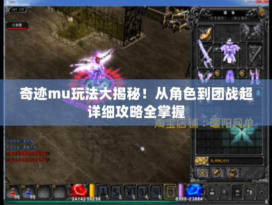 奇迹mu玩法大揭秘！从角色到团战超详细攻略全掌握