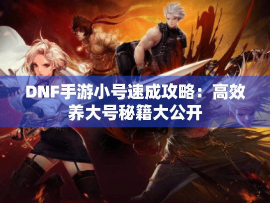 DNF手游小号速成攻略：高效养大号秘籍大公开
