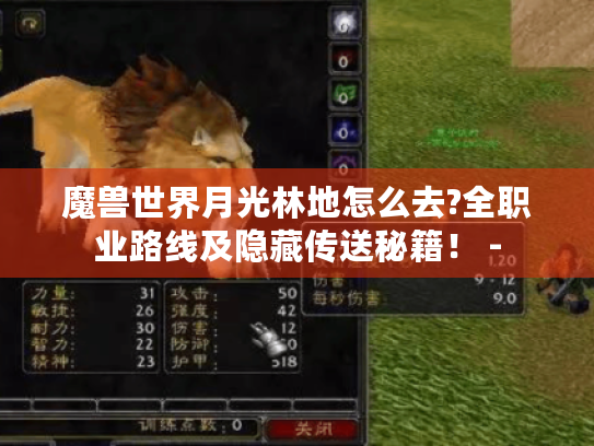 魔兽世界月光林地怎么去?全职业路线及隐藏传送秘籍! - 魔兽世界月光林地怎么去?全职业路线及隐藏传送秘籍! -