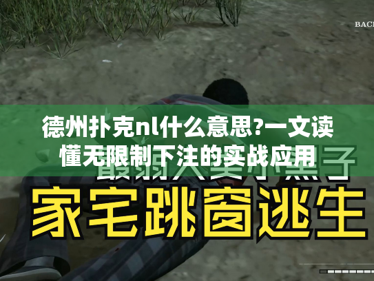 德州扑克nl什么意思?一文读懂无限制下注的实战应用