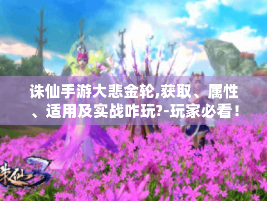 诛仙手游大悲金轮,获取、属性、适用及实战咋玩?-玩家必看！
