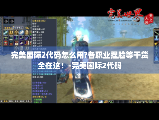 完美国际2代码怎么用?各职业捏脸等干货全在这！-完美国际2代码