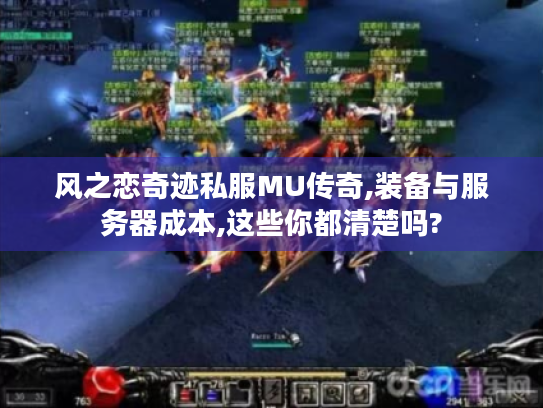 风之恋奇迹私服MU传奇,装备与服务器成本,这些你都清楚吗?