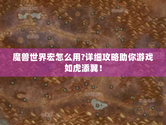 魔兽世界宏怎么用?详细攻略助你游戏如虎添翼！