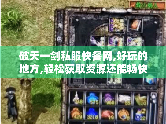 破天一剑私服快餐网,好玩的地方,轻松获取资源还能畅快社交? 破天一剑私服快餐网,好玩的地方,轻松获取资源还能畅快社交?