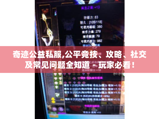 奇迹公益私服,公平竞技、攻略、社交及常见问题全知道 - 玩家必看! 奇迹公益私服,公平竞技、攻略、社交及常见问题全知道 - 玩家必看!