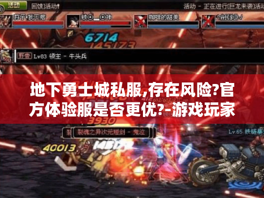 地下勇士城私服,存在风险?官方体验服是否更优?-游戏玩家必看