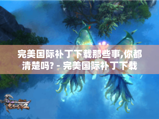 完美国际补丁下载那些事,你都清楚吗? - 完美国际补丁下载