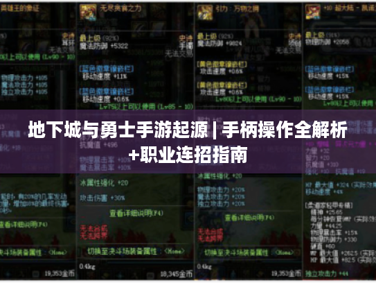 地下城与勇士手游起源 | 手柄操作全解析+职业连招指南 地下城与勇士手游起源 | 手柄操作全解析+职业连招指南