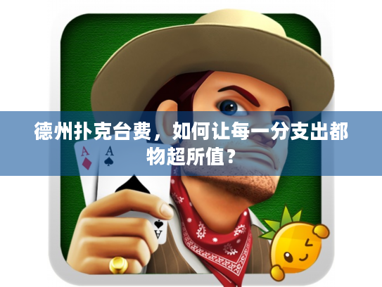 德州扑克台费，如何让每一分支出都物超所值？