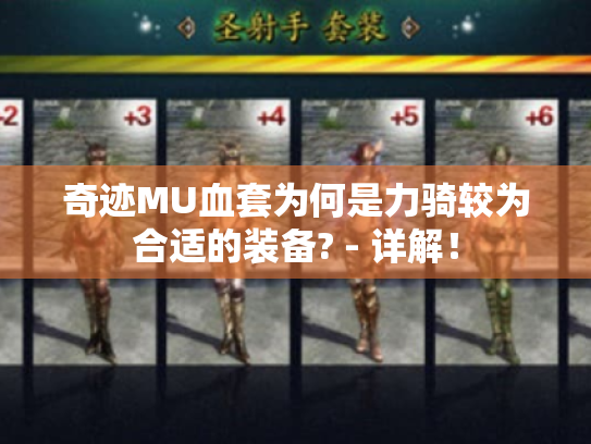 奇迹MU血套为何是力骑较为合适的装备? - 详解！