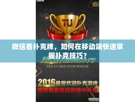 微信看扑克牌，如何在移动端快速掌握扑克技巧？