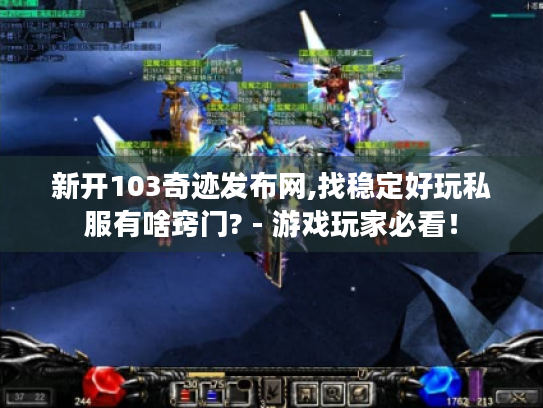新开103奇迹发布网,找稳定好玩私服有啥窍门? - 游戏玩家必看！