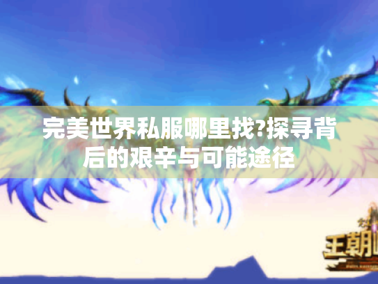 完美世界私服哪里找?探寻背后的艰辛与可能途径 完美世界私服哪里找?探寻背后的艰辛与可能途径