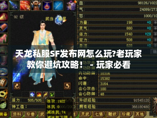 天龙私服SF发布网怎么玩?老玩家教你避坑攻略！ - 玩家必看