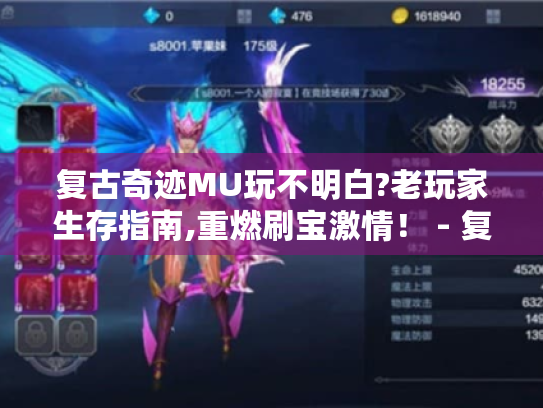 复古奇迹MU玩不明白?老玩家生存指南,重燃刷宝激情！ - 复古奇迹MU终极生存指南