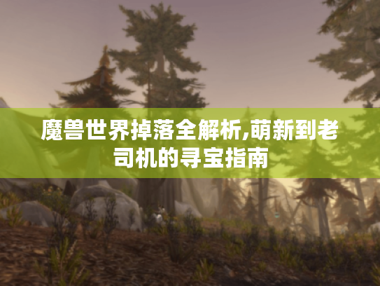 魔兽世界掉落全解析,萌新到老司机的寻宝指南