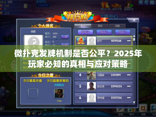 微扑克发牌机制是否公平?2025年玩家必知的真相与应对策略 微扑克发牌机制是否公平?2025年玩家必知的真相与应对策略