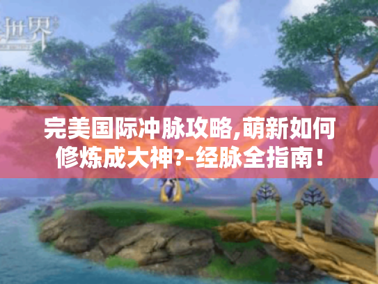 完美国际冲脉攻略,萌新如何修炼成大神?-经脉全指南！