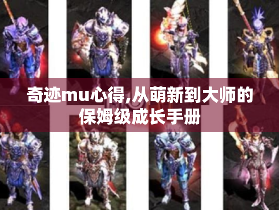 奇迹mu心得,从萌新到大师的保姆级成长手册 奇迹mu心得,从萌新到大师的保姆级成长手册