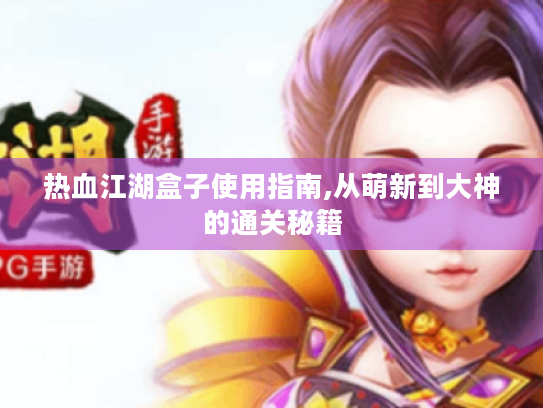 热血江湖盒子使用指南,从萌新到大神的通关秘籍