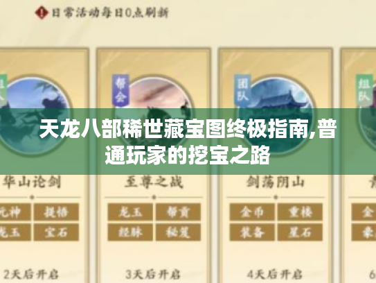 天龙八部稀世藏宝图终极指南,普通玩家的挖宝之路