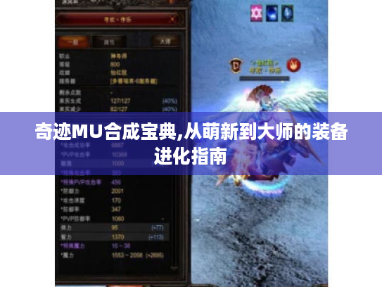 奇迹MU合成宝典,从萌新到大师的装备进化指南