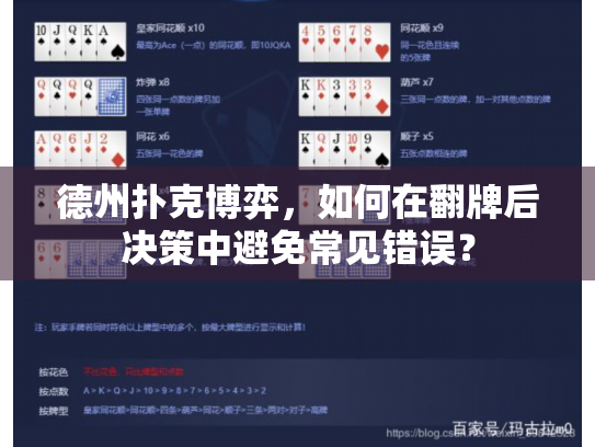 德州扑克博弈，如何在翻牌后决策中避免常见错误？