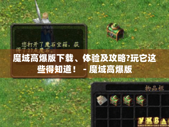 魔域高爆版下载、体验及攻略?玩它这些得知道！ - 魔域高爆版