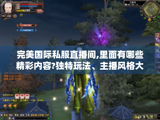 完美国际私服直播间,里面有哪些精彩内容?独特玩法、主播风格大揭秘