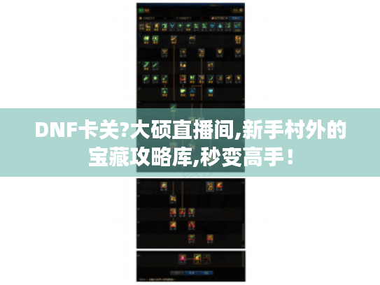 DNF卡关?大硕直播间,新手村外的宝藏攻略库,秒变高手! DNF卡关?大硕直播间,新手村外的宝藏攻略库,秒变高手!