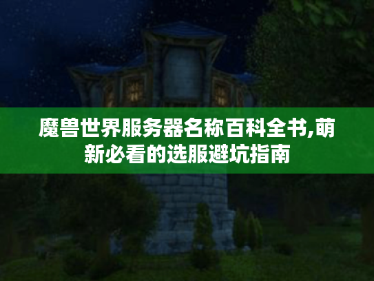 魔兽世界服务器名称百科全书,萌新必看的选服避坑指南