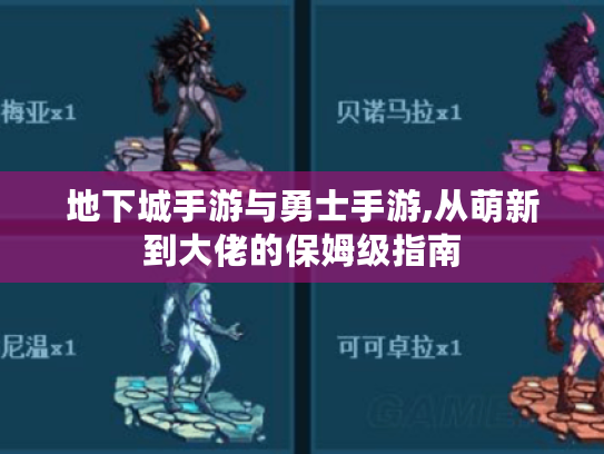 地下城手游与勇士手游,从萌新到大佬的保姆级指南