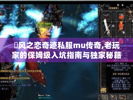 ✨风之恋奇迹私服mu传奇,老玩家的保姆级入坑指南与独家秘籍✨