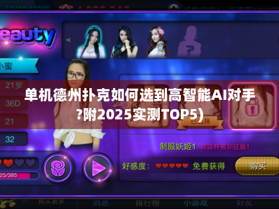 单机德州扑克如何选到高智能AI对手?附2025实测TOP5)