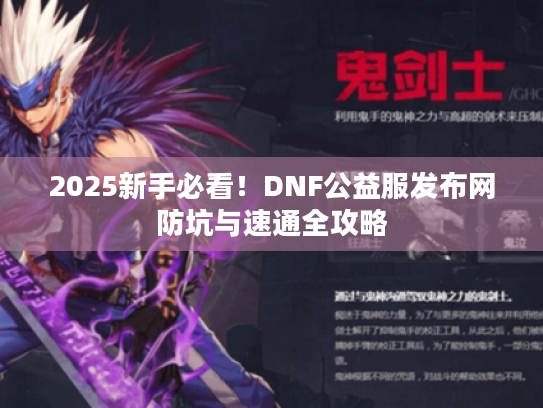 2025新手必看！DNF公益服发布网防坑与速通全攻略
