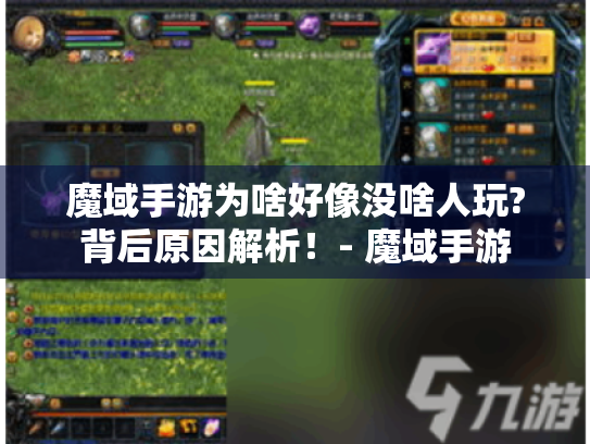 魔域手游为啥好像没啥人玩?背后原因解析！- 魔域手游