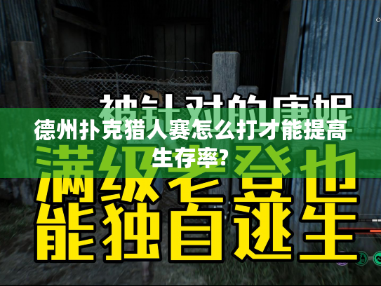 德州扑克猎人赛怎么打才能提高生存率?