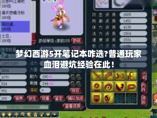 梦幻西游5开笔记本咋选?普通玩家血泪避坑经验在此！