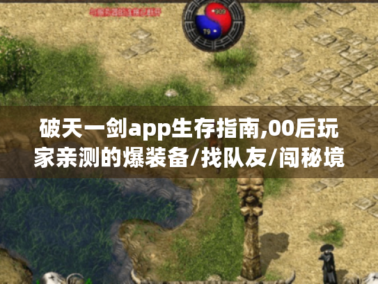 破天一剑app生存指南,00后玩家亲测的爆装备/找队友/闯秘境全攻略