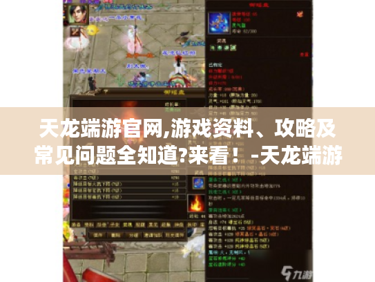 天龙端游官网,游戏资料、攻略及常见问题全知道?来看！-天龙端游官网