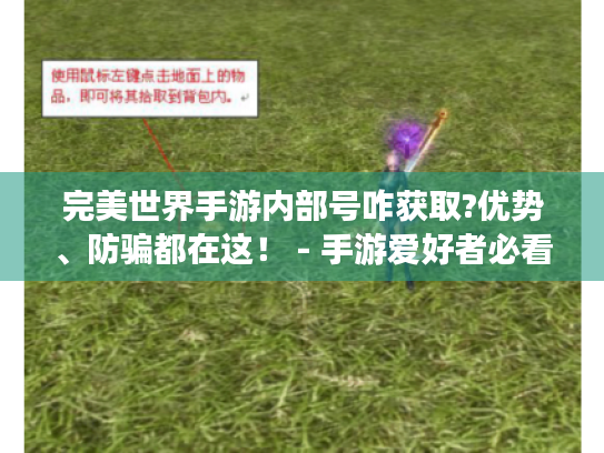 完美世界手游内部号咋获取?优势、防骗都在这！ - 手游爱好者必看