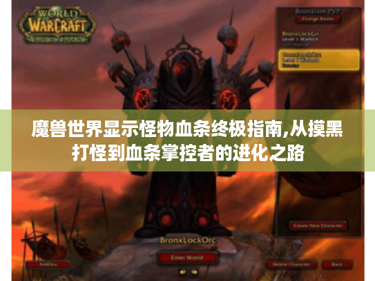魔兽世界显示怪物血条终极指南,从摸黑打怪到血条掌控者的进化之路
