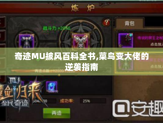 奇迹MU披风百科全书,菜鸟变大佬的逆袭指南