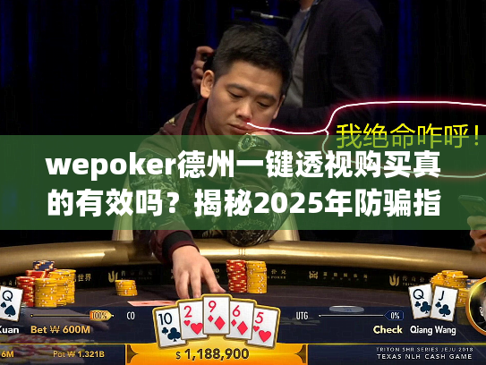 wepoker德州一键透视购买真的有效吗？揭秘2025年防骗指南