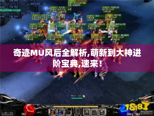 奇迹MU风后全解析,萌新到大神进阶宝典,速来！
